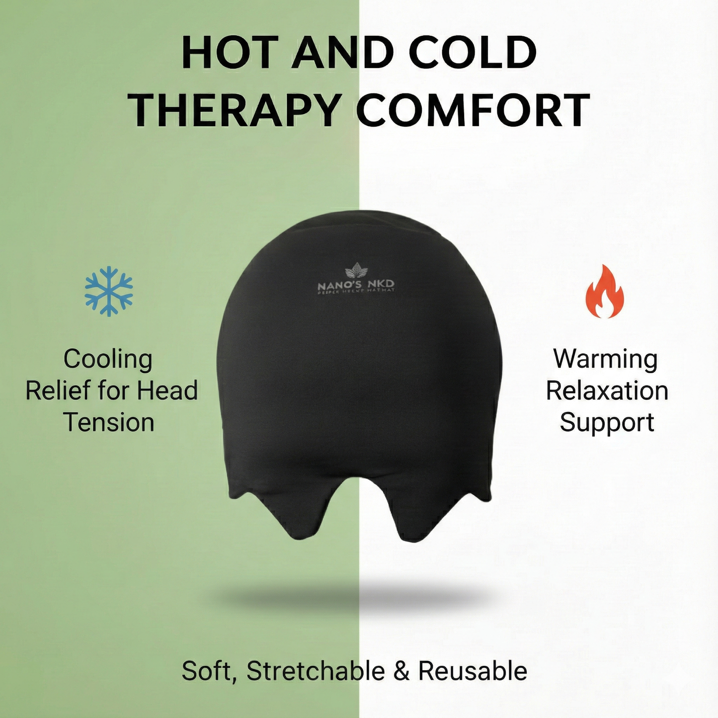 Gel Migraine Relief Cap – Reusable Cold Therapy Hat for Headaches and Stress
