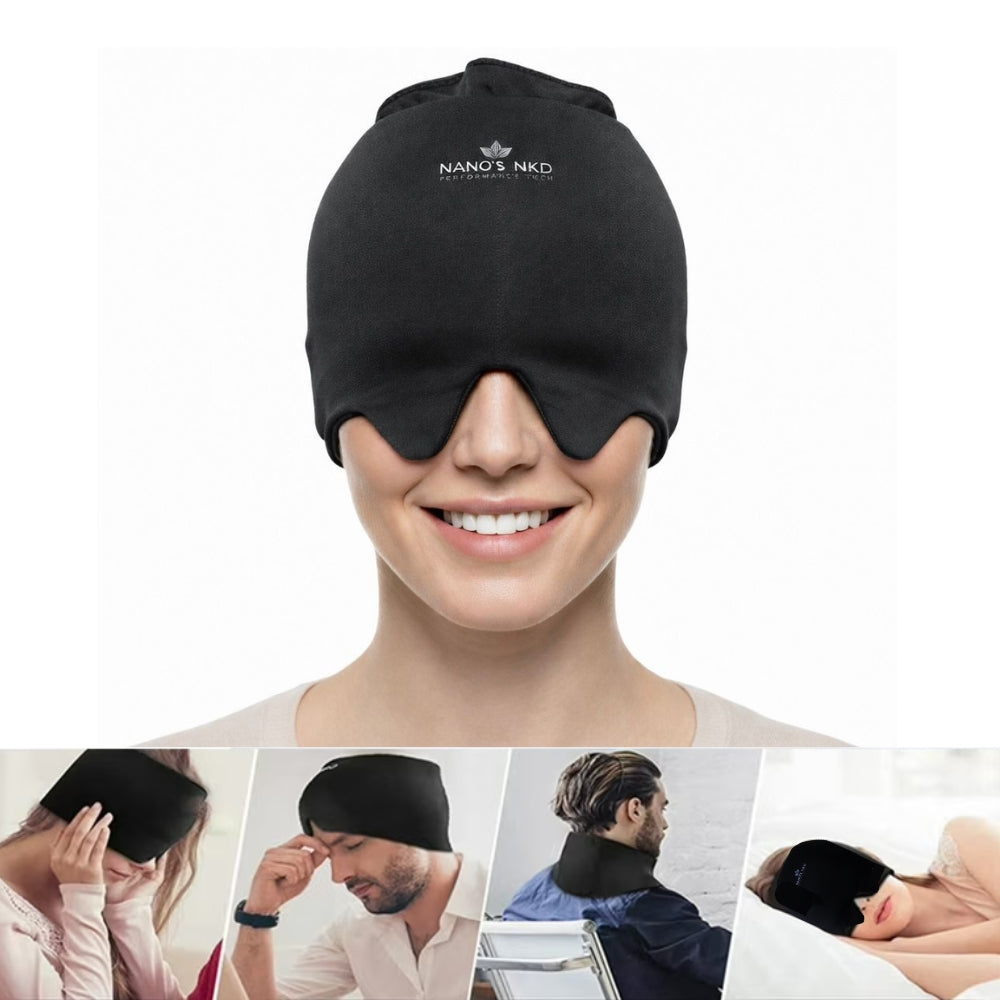 Gel Migraine Relief Cap – Reusable Cold Therapy Hat for Headaches and Stress